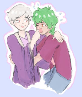 3/4ths + colored + chara